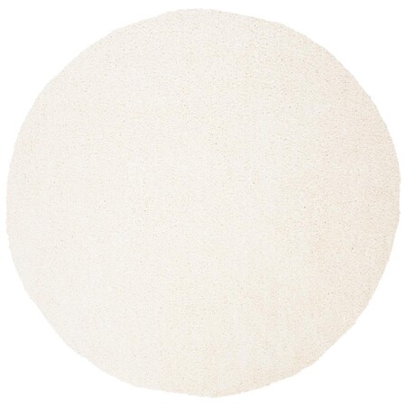 Safavieh 7 x 7 ft. Primo Shag & Flokati Power Loomed Round Area Rug, Ivory PRM300A-7R
